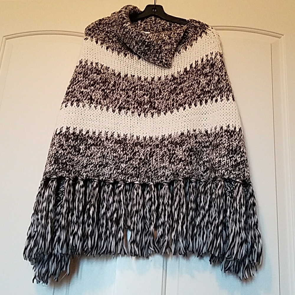 White House Black Market Sweater Poncho